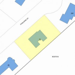 95 Peregrine Rd, Newton MA 02459-3443 plot plan