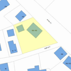 168 River St, Newton MA  02465-1430 plot plan