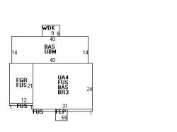 9 Bonmar Cir, Newton MA  02466-2708 floor plan