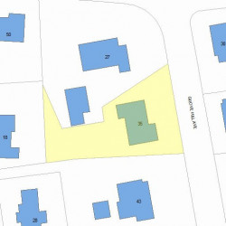 35 Grove Hill Ave, Newton MA 02460-2336 plot plan