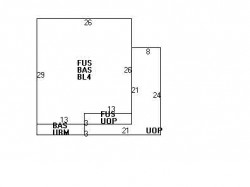 127 Clark St, Newton MA  02459-2426 floor plan