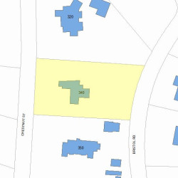 340 Chestnut St, Newton MA  02465-2951 plot plan