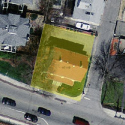 119 River St, Newton MA  02465-1427 aerial view