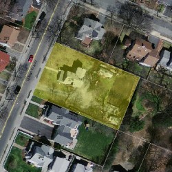 276 Lexington St, Newton MA  02466-1210 aerial view