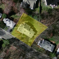 190 Hartman Rd, Newton MA 02459-2854 aerial view