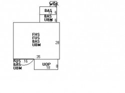 244 Ward St, Newton MA  02459-1220 floor plan