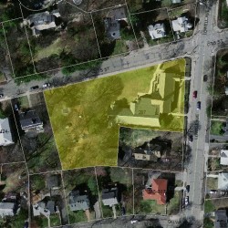 297 Lowell Ave, Newton MA  02460-1826 aerial view