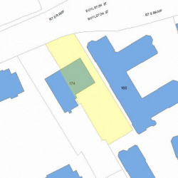 174 Boylston St, Newton MA 02461 plot plan