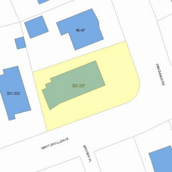 325 Newtonville Ave, Newton MA 02460-2015 plot plan