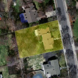 23 Beethoven Ave, Newton MA 02468-1732 aerial view