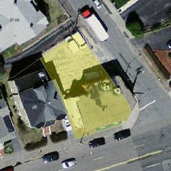 1069 Washington St, Newton MA  02465-2155 aerial view