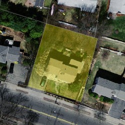 479 Crafts St, Newton MA  02465-1735 aerial view