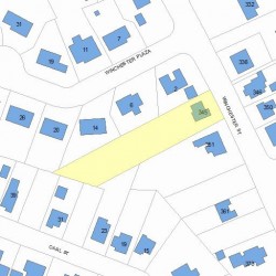345 Winchester St, Newton MA  02461-2047 plot plan