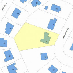 15 Maplewood Ave, Newton MA 02459-2527 plot plan