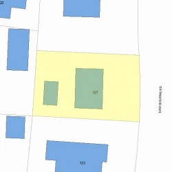 127 Eastbourne Rd, Newton MA 02459-1605 plot plan