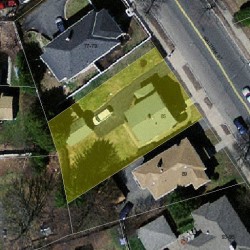 85 Waltham St, Newton MA 02465-1327 aerial view