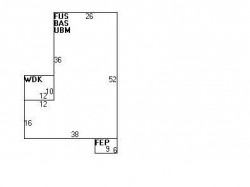 238 Bellevue St, Newton MA 02458-1815 floor plan