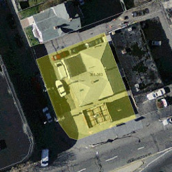 363 Washington St, Newton MA  02458-1535 aerial view