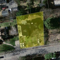 59 Pleasant St, Newton MA  02459-1812 aerial view