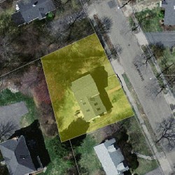 185 Upland Ave, Newton MA  02461-2001 aerial view