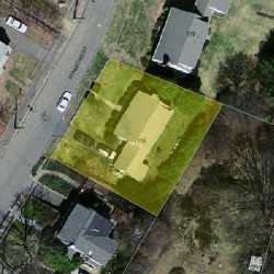 116 Staniford St, Newton MA  02466-1112 aerial view
