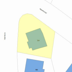 334 Franklin St, Newton MA 02458-2301 plot plan