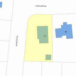 210 Woodcliff Rd, Newton MA 02461-1859 plot plan