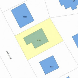 1146 Chestnut St, Newton MA 02464-1309 plot plan