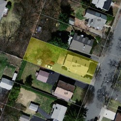195 Winslow Rd, Newton MA  02468-1713 aerial view
