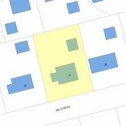 31 Halcyon Rd, Newton MA 02459-2431 plot plan