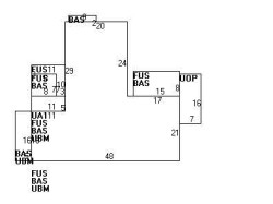 1284 Boylston St, Newton MA  02464-1020 floor plan