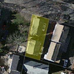 16 Gardner St, Newton MA 02458-1505 aerial view