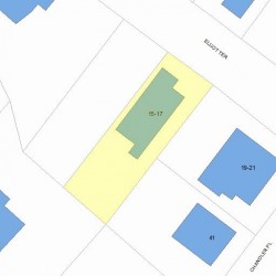 15 Elliot Ter, Newton MA  02464-1409 plot plan