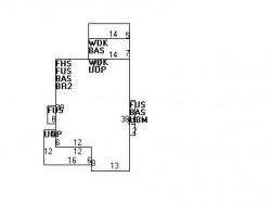 16 Albion Pl, Newton MA  02459-2144 floor plan