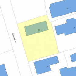 12 Channing St, Newton MA 02458-1606 plot plan