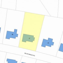 47 Bound Brook Rd, Newton MA 02461-2014 plot plan