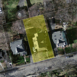 27 Stearns St, Newton MA  02459-2441 aerial view