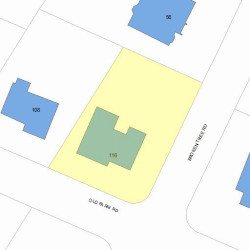116 Old Farm Rd, Newton MA 02459-3439 plot plan