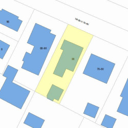 86 Waban St, Newton MA 02458-1415 plot plan