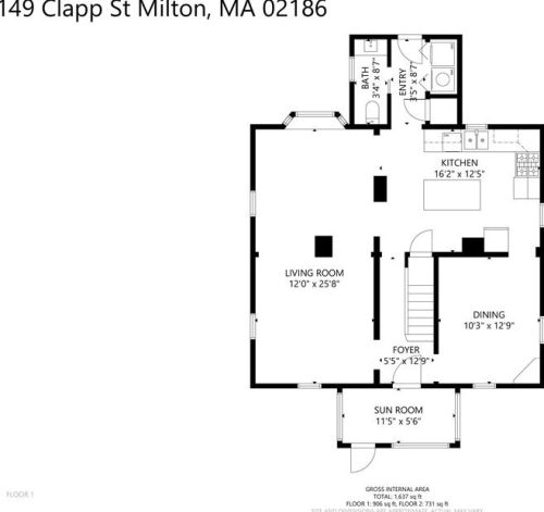 149 Clapp St, Milton MA 02186-3228 exterior