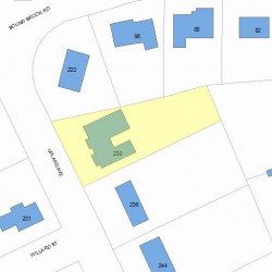 230 Upland Ave, Newton MA 02461-2003 plot plan