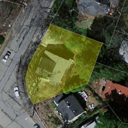 85 Islington Rd, Newton MA 02466-1009 aerial view