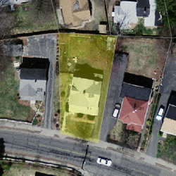 235 Webster St, Newton MA  02465-1851 aerial view