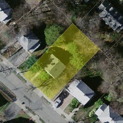 31 Bow Rd, Newton MA 02459-2555 aerial view