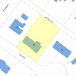 56 Chinian Path, Newton MA  02459-3538 plot plan