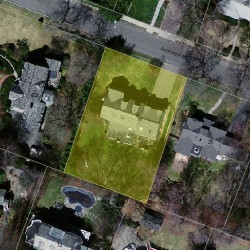 19 Gordon Rd, Newton MA 02468-1002 aerial view