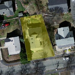 15 Pennsylvania Ave, Newton MA  02464-1322 aerial view