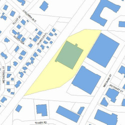 153 Needham St, Newton MA 02464-1505 plot plan