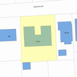80 Madison Ave, Newton MA 02460-1956 plot plan
