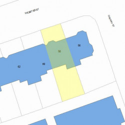 58 Webster St, Newton MA  02465-1819 plot plan
